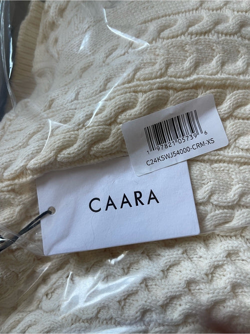 CAARA Julianna Cream Cable Knit Cardigan