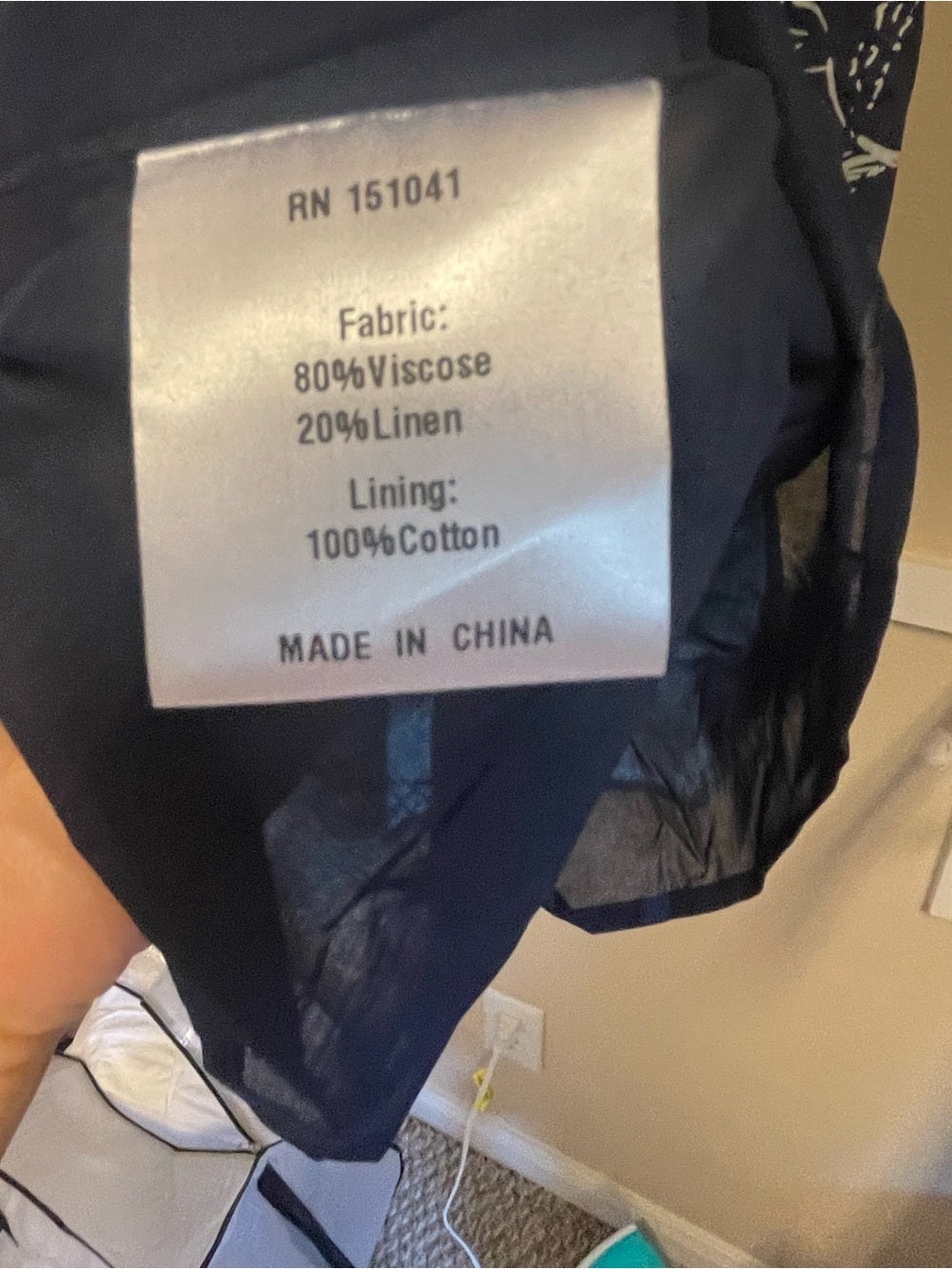ANAYA Bowie Navy Linen Blend Mini Dress