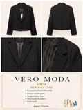 Vero Moda Black Cropped Tailored Blazer