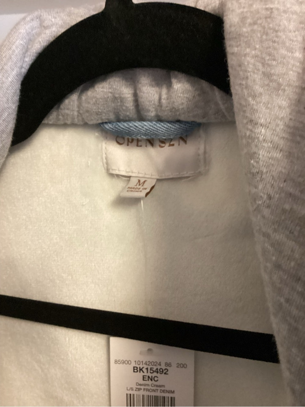 Open SZN Sherpa Denim Hooded Jacket