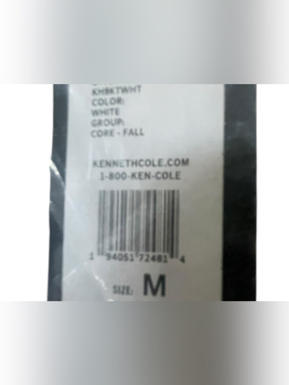 Kenneth Cole White Waffle Knit Henley Hoodie
