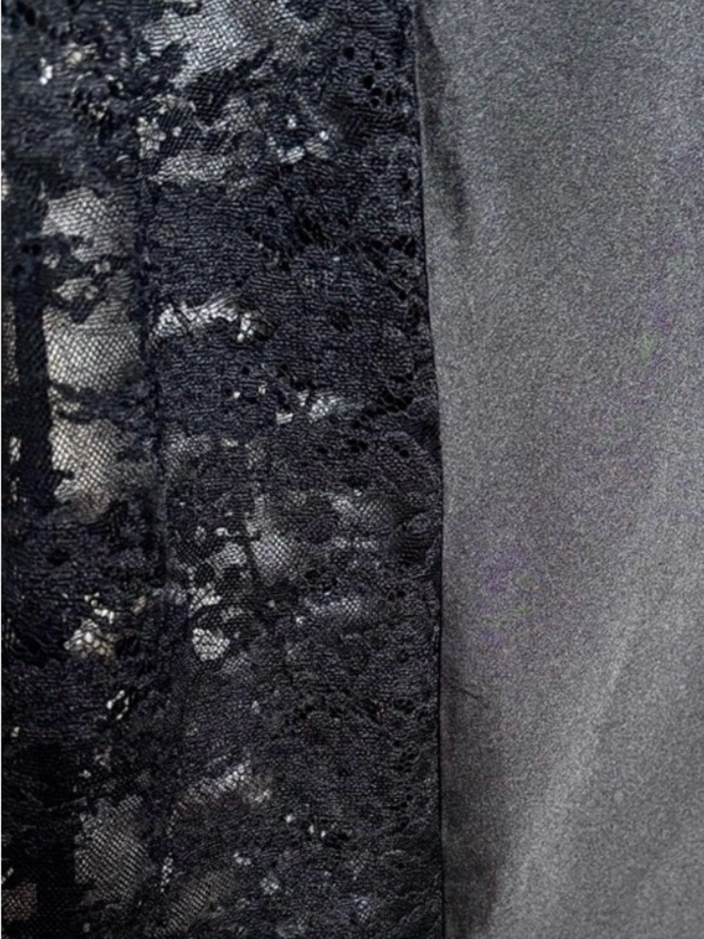 o.p.t Natalia Black Satin Lace Maxi Dress