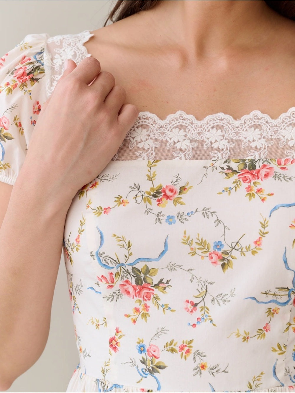 Sorella Atelier Floral Cotton Maxi Dress