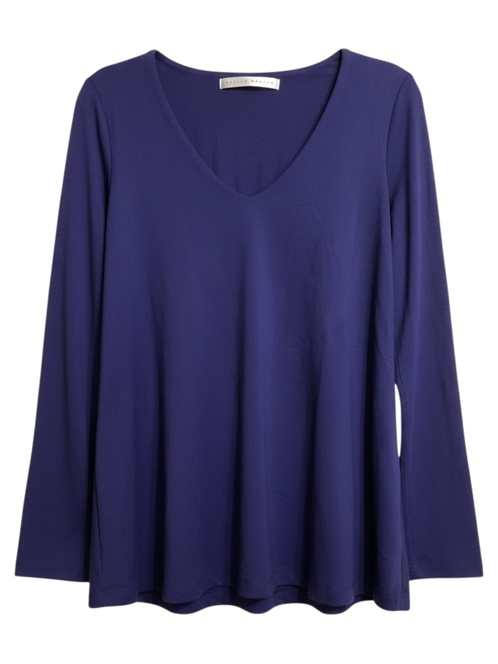 Susana Monaco Deep Sea V-Neck Long Sleeve Top