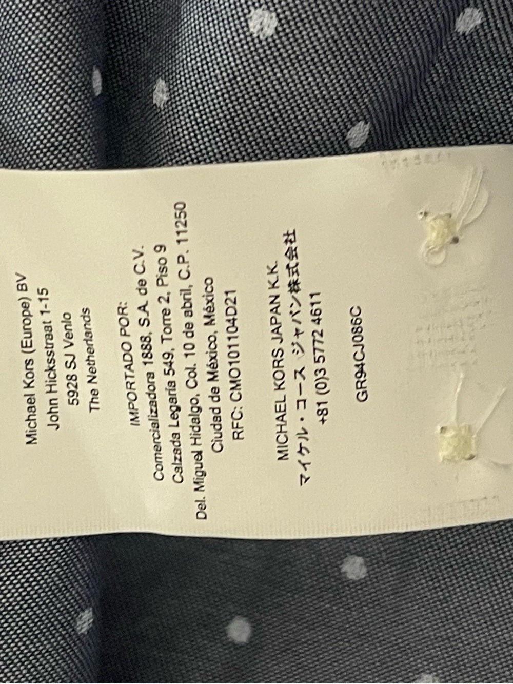 Michael Kors Navy Polka Dot Button-Down Shirt