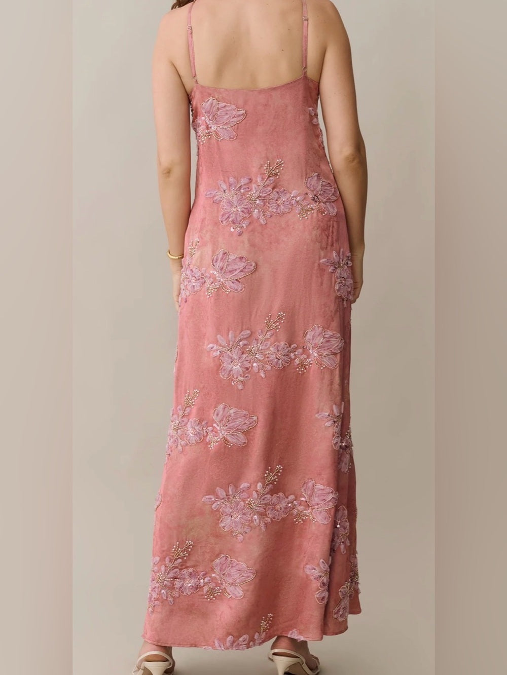 o.p.t Kayda Calida Flor Embellished Halter Maxi Dress