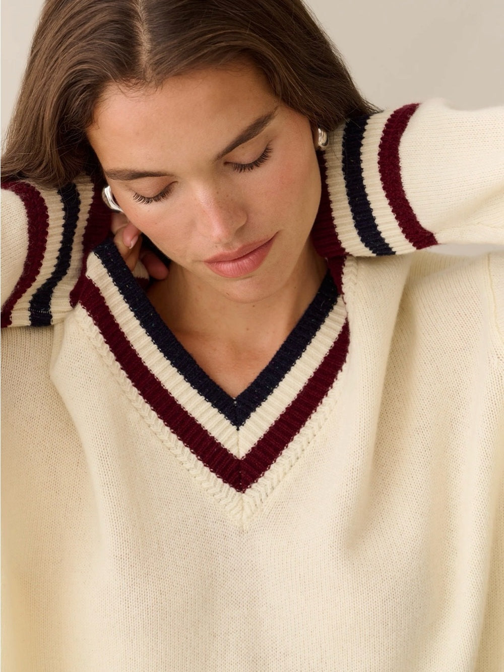 CAARA Brenna Merino Wool V-Neck Sweater