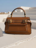 Zara Mini City Buckle Camel Brown Crossbody Bag