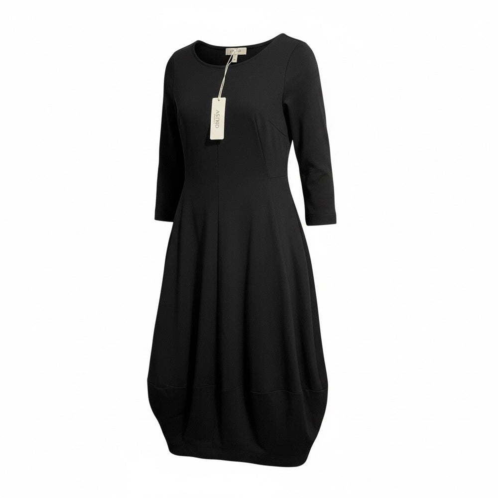 Astrid Clothing Black Midi Dress