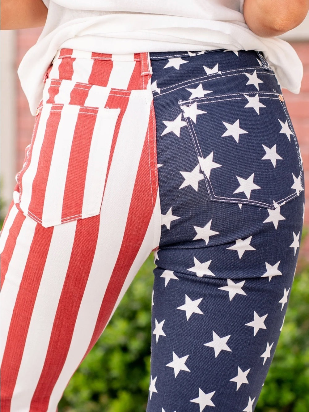 Judy Blue American Flag High-Rise Flare Jeans