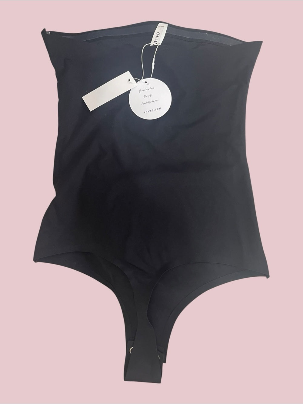 Black Strapless Bodysuit
