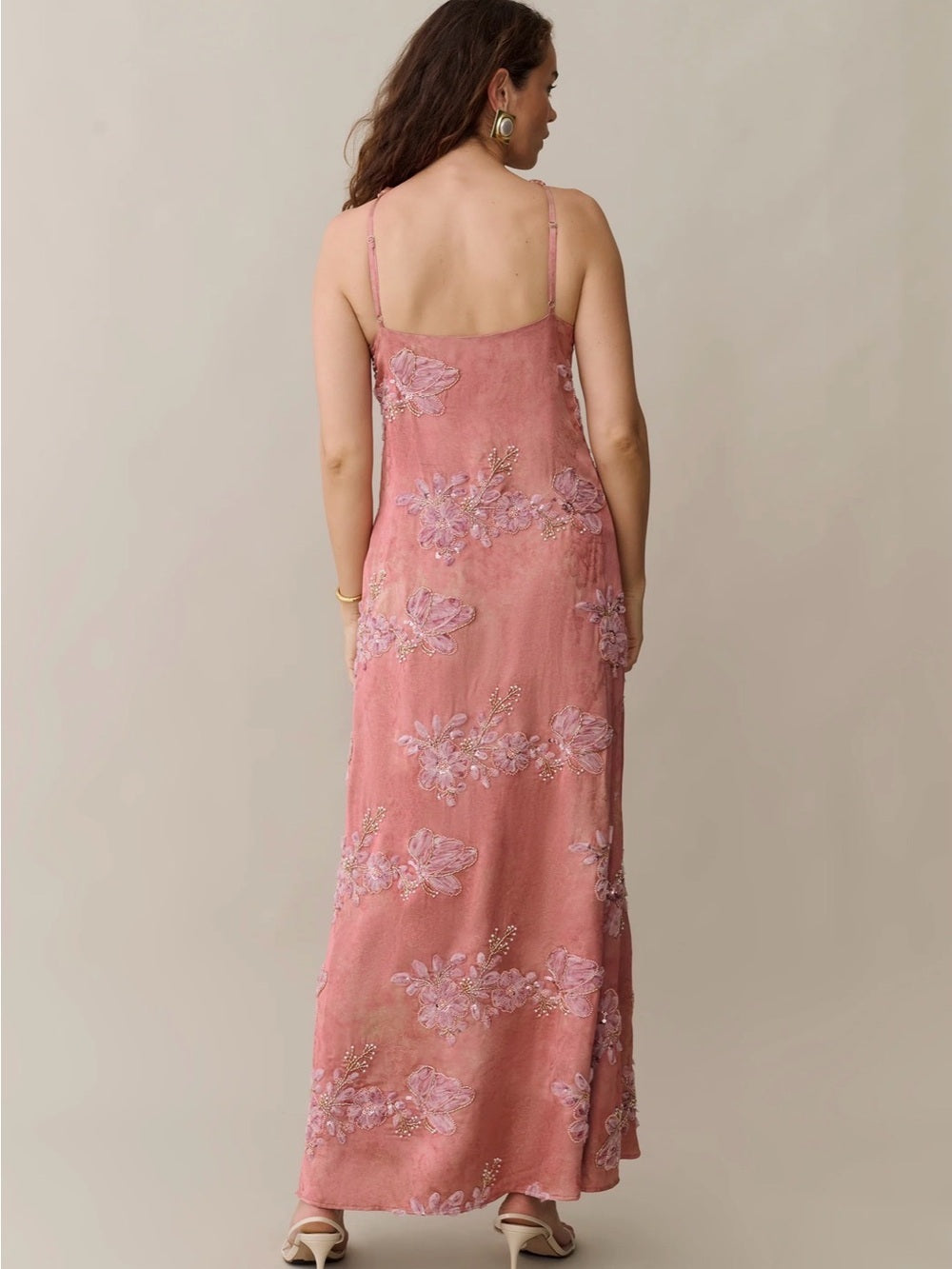 o.p.t Kayda Calida Flor Embellished Halter Maxi Dress