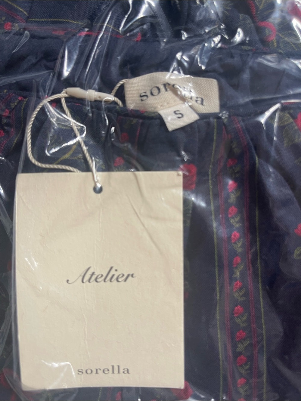 Sorella Atelier Nya Scarlet Vine Cotton Mini Dress