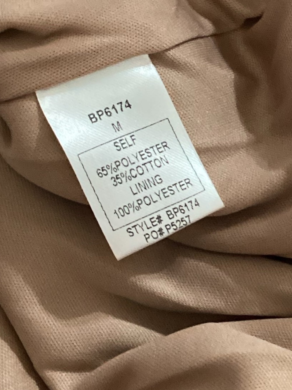 Open-Back Taupe Romper with Pockets