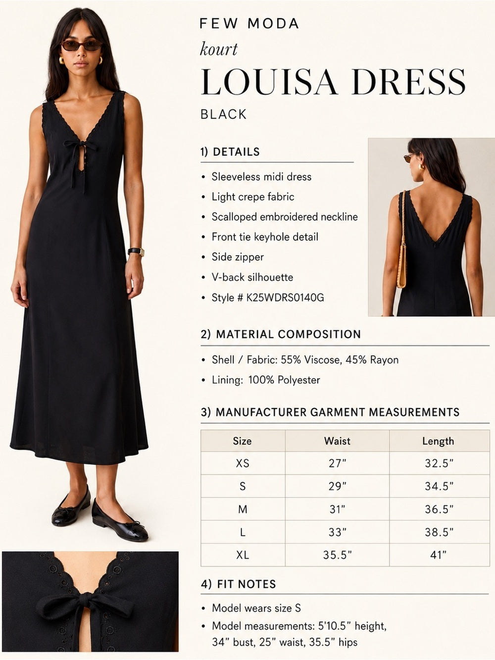 Scallop Embroidered Sleeveless Midi Dress