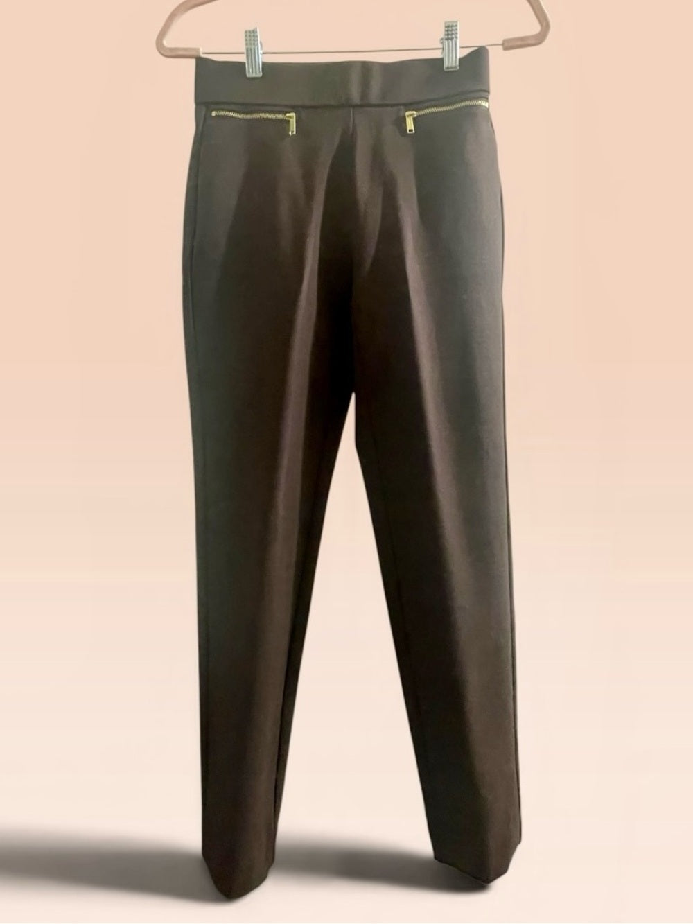 Michael Kors Chocolate Brown Slim Ankle Pants