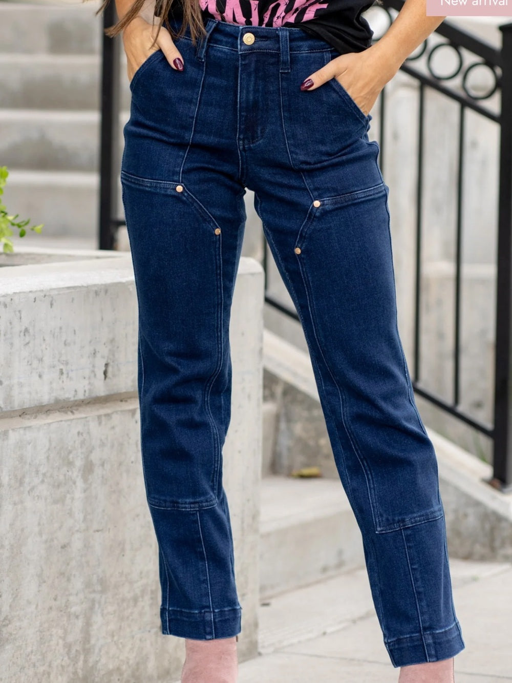 Judy Blue Vintage Horizon Utility Straight-Leg Jeans