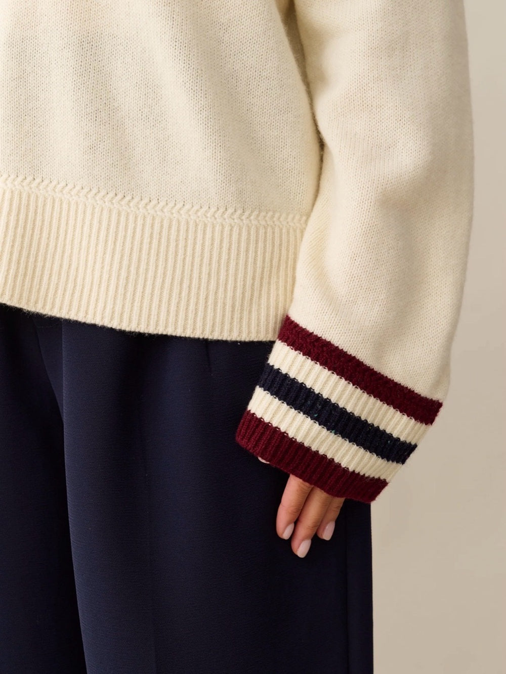 CAARA Brenna Merino Wool V-Neck Sweater
