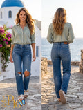 Judy Blue Friday Night Ripped Dad Fit Jeans