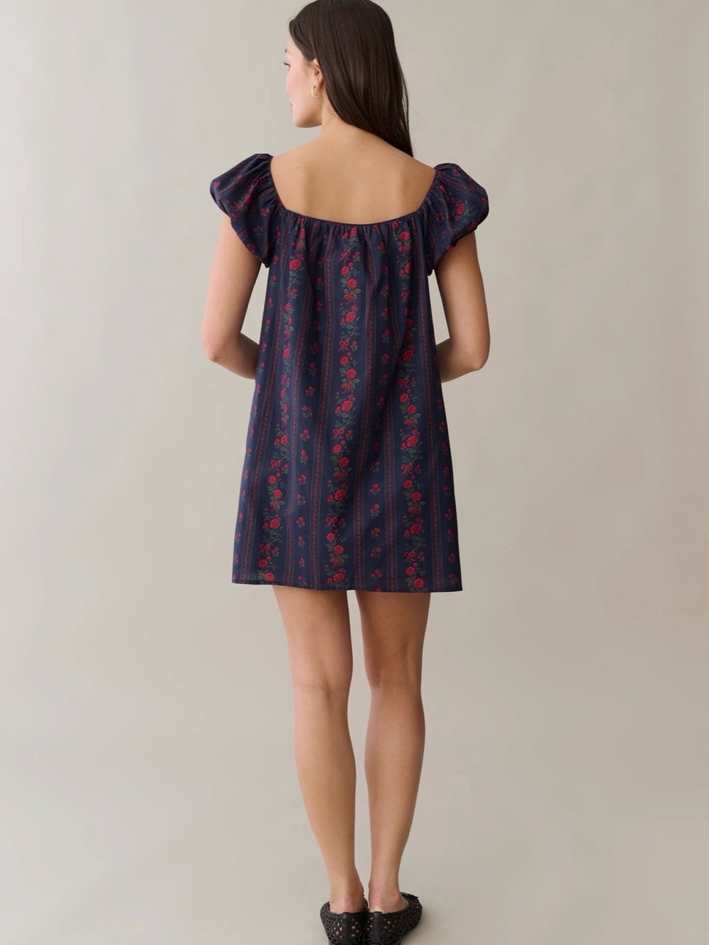 Sorella Atelier Nya Scarlet Vine Cotton Mini Dress