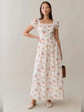 Sorella Atelier Floral Cotton Maxi Dress