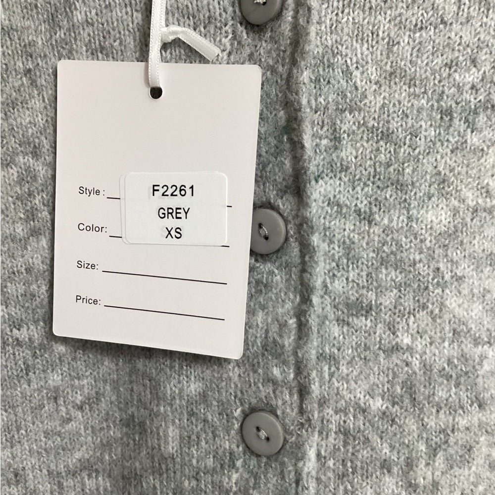 Miracle Heather Grey Button-Front Cardigan