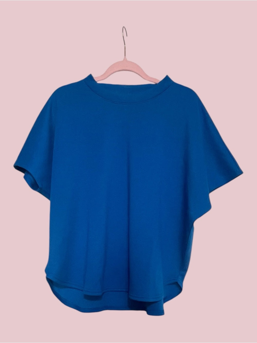 Zenana Cobalt Blue Scuba Top and Wide-Leg Pants Set