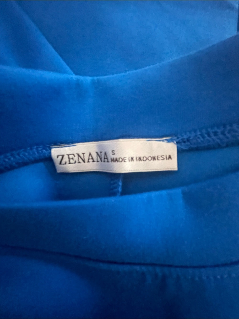 Zenana Cobalt Blue Scuba Top and Wide-Leg Pants Set