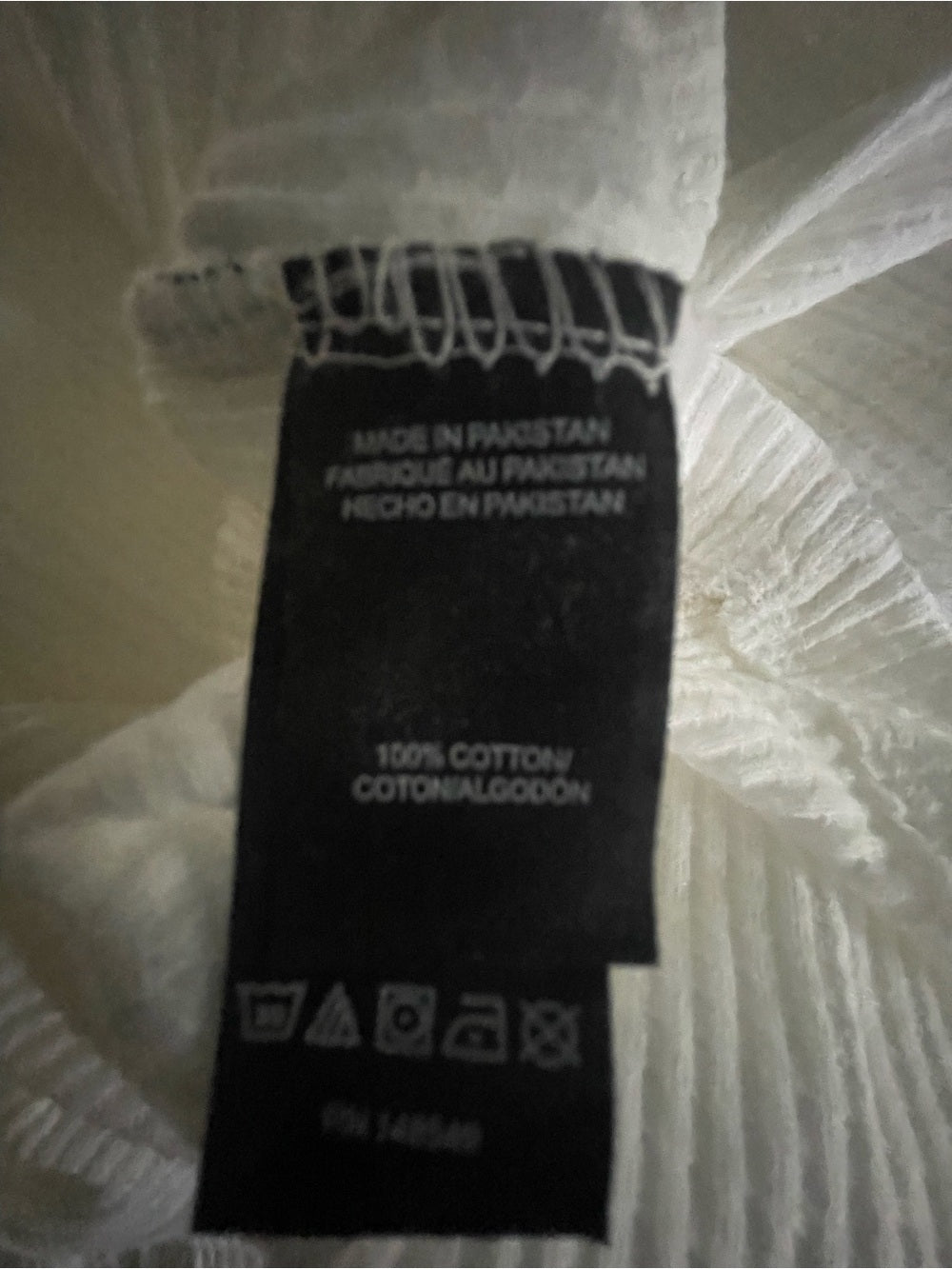 Kenneth Cole White Waffle Knit Henley Hoodie