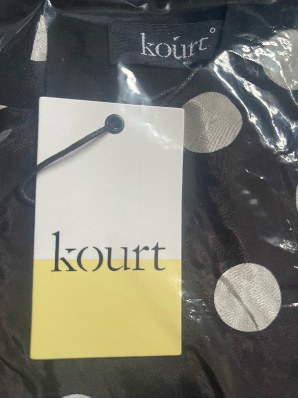 kourt Bibi Black and White Polka Dot Dress