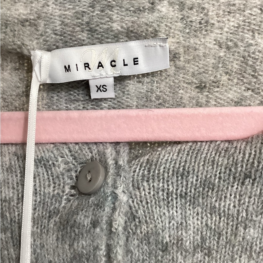Miracle Heather Grey Button-Front Cardigan